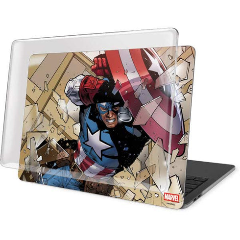 Marvel Captain America Epic Shield Break MacBook Pro 13in (2020) Case plus Skin