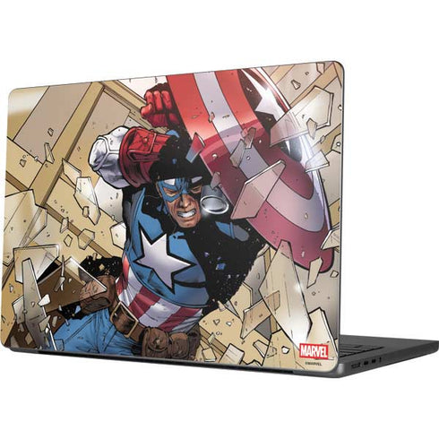 Marvel Captain America Epic Shield Break MacBook Pro 14in (2021-24) Skin
