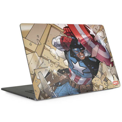 Marvel Captain America Epic Shield Break Apple MacBook Pro 15-inch Skin