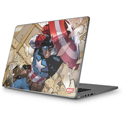 Marvel Captain America Epic Shield Break Apple MacBook Pro 17-inch Skin