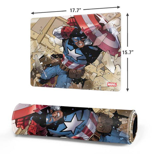 Marvel Captain America Epic Shield Break Gaming Mouse Pad