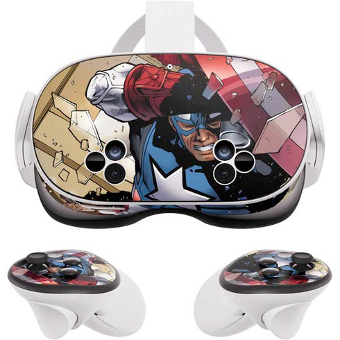Marvel Captain America Epic Shield Break Meta Quest 3S Skin