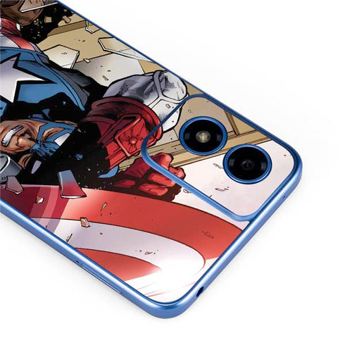 Marvel Captain America Epic Shield Break Moto G Play 4G (2024) Skin