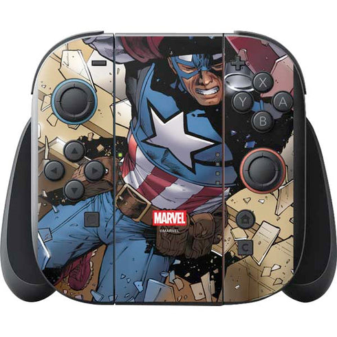 Marvel Captain America Epic Shield Break Nintendo Switch 2 (2025) with Joy-Con Skin