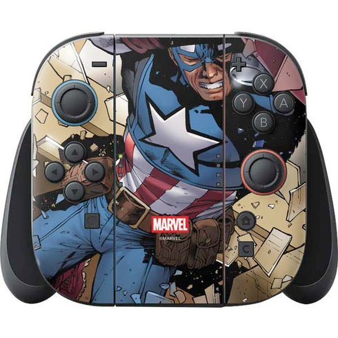 Marvel Captain America Epic Shield Break Nintendo Switch 2 (2025) Joy-Con Controller Skin