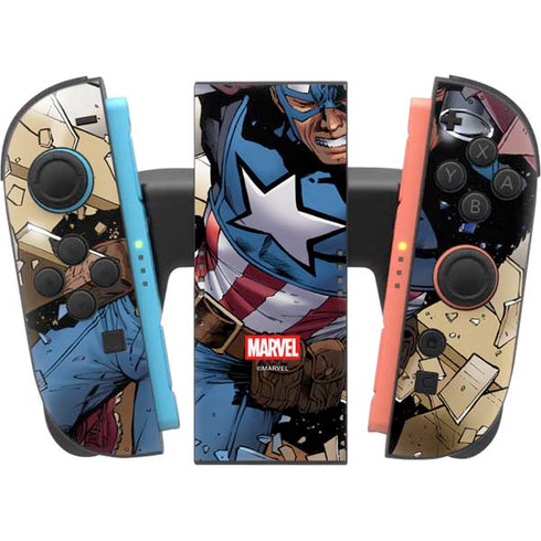 Marvel Captain America Epic Shield Break Nintendo Switch 2 (2025) Joy-Con Controller Skin