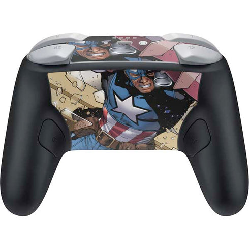 Marvel Captain America Epic Shield Break Nintendo Switch 2 (2025) Pro Controller Skin