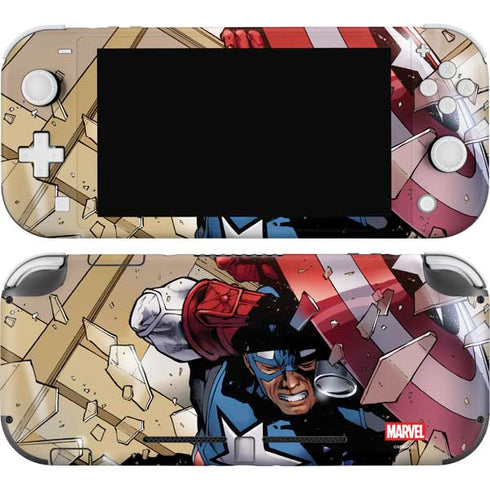 Marvel Captain America Epic Shield Break Nintendo Switch Lite Skin