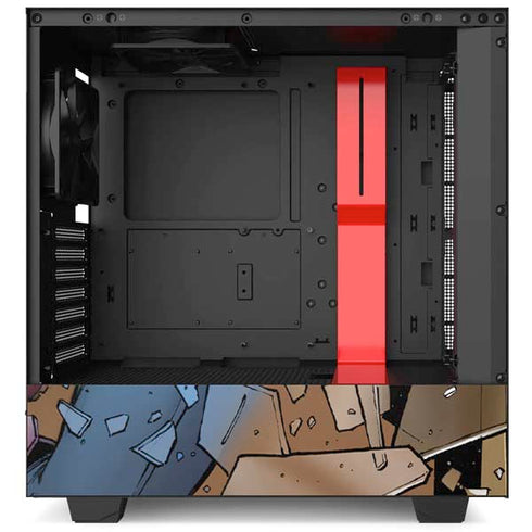 Marvel Captain America Epic Shield Break NZXT H510 Compact ATX Mid-Tower Case Skin