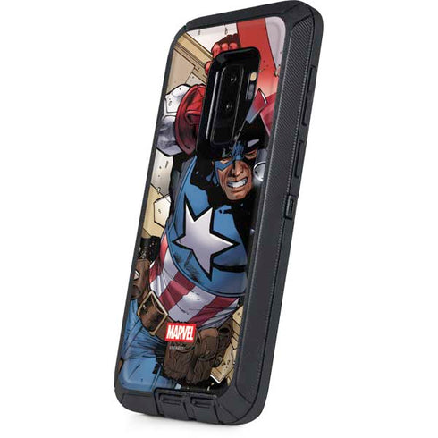 Marvel Captain America Epic Shield Break Otterbox Defender Galaxy Skin