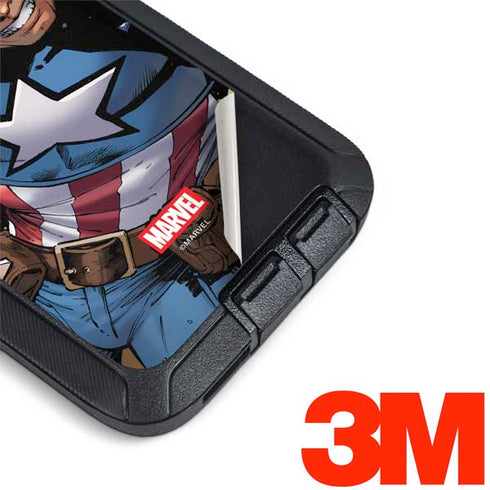 Marvel Captain America Epic Shield Break Otterbox Defender Galaxy Skin