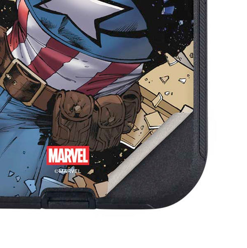 Marvel Captain America Epic Shield Break Otterbox Defender iPhone Skin
