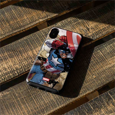 Marvel Captain America Epic Shield Break Otterbox Symmetry iPhone Skin