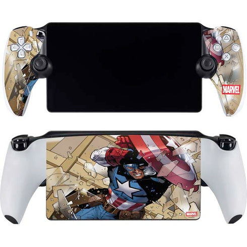 Marvel Captain America Epic Shield Break PlayStation Portal Remote Player Skin