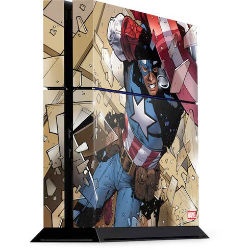 Marvel Captain America Epic Shield Break PS4 Console Skin