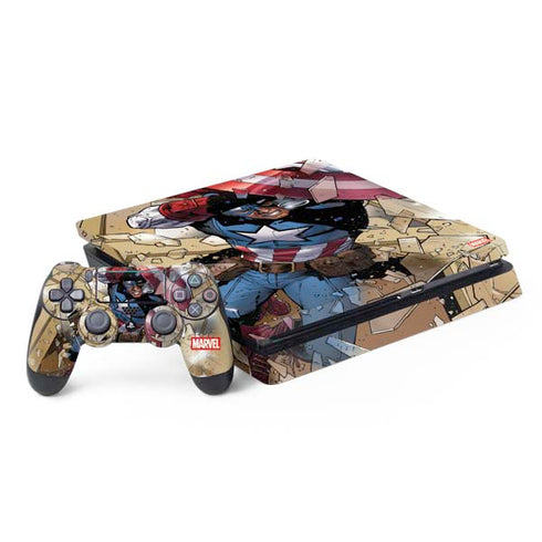 Marvel Captain America Epic Shield Break PS4 Slim Bundle Skin