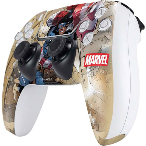Marvel Captain America Epic Shield Break PS5 Controller Skin