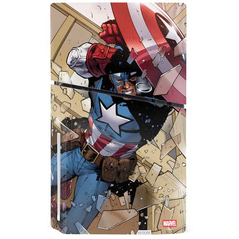 Marvel Captain America Epic Shield Break PS5 Slim Disk Bundle Skin