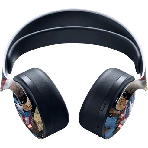 Marvel Captain America Epic Shield Break PULSE 3D Wireless Headset for PS5 Skin