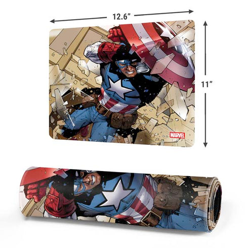 Marvel Captain America Epic Shield Break Gaming Mouse Pad