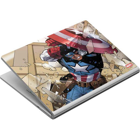Marvel Captain America Epic Shield Break Surface Book Skin