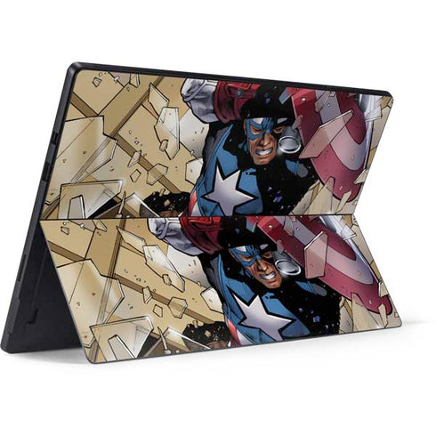 Marvel Captain America Epic Shield Break Surface Pro 6 Skin
