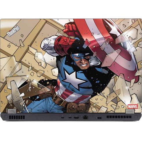 Marvel Captain America Epic Shield Break Lenovo ThinkPad Skin