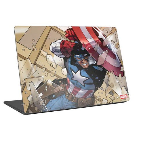 Marvel Captain America Epic Shield Break Universal Laptop 18in (14.6 x 10.6in) Skin