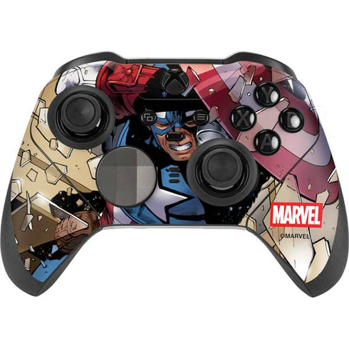 Marvel Captain America Epic Shield Break Xbox Elite Wireless Controller Series 2 Skin