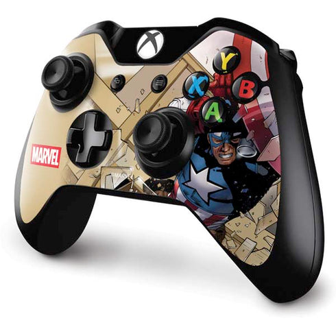 Marvel Captain America Epic Shield Break Xbox One Controller Skin
