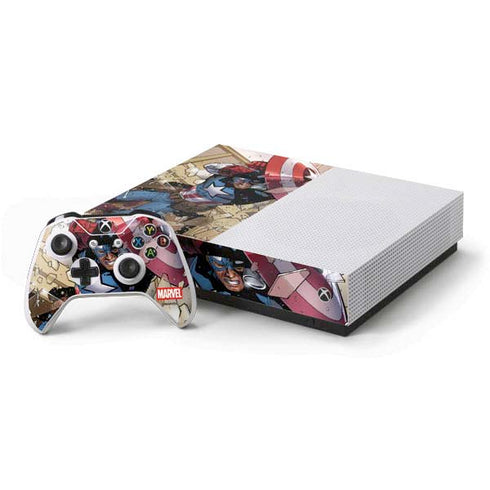 Marvel Captain America Epic Shield Break Xbox One S All-Digital Edition Bundle Skin