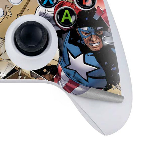 Marvel Captain America Epic Shield Break Xbox Series S Controller Skin