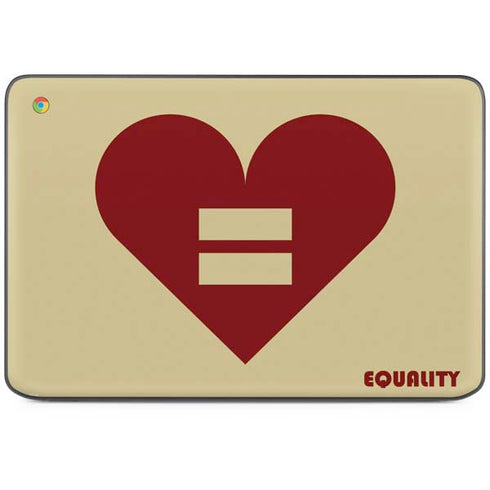 Equality Heart HP Chromebook Skin