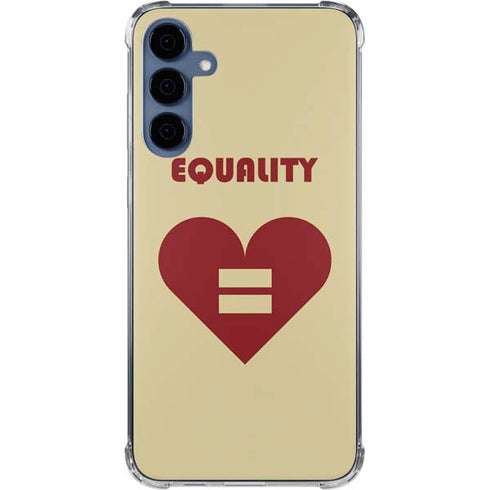 Equality Heart Galaxy A55 5G Clear Case