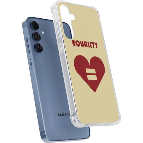 Equality Heart Galaxy A55 5G Clear Case
