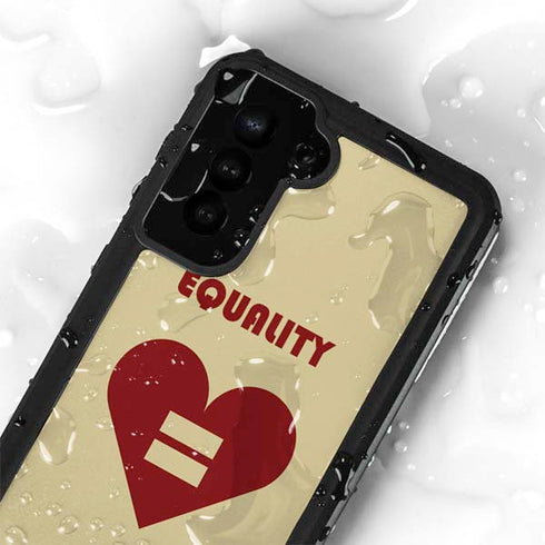 Equality Heart Galaxy S24 Plus Waterproof Case