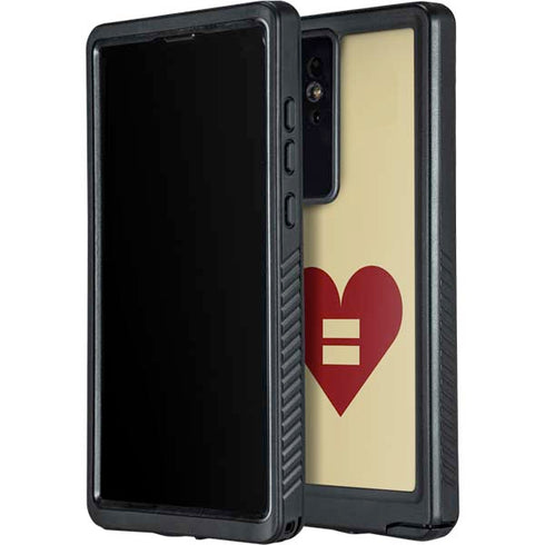 Equality Heart Galaxy S24 Ultra Waterproof Case