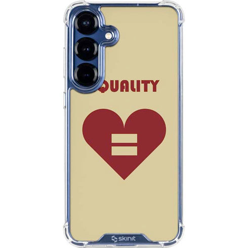 Equality Heart Galaxy S25 Clear Case