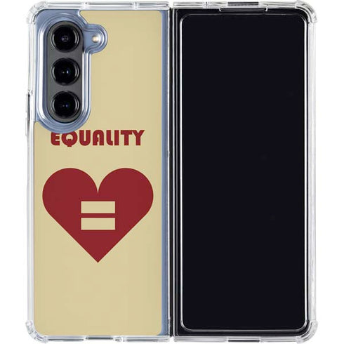 Equality Heart Galaxy Z Fold5 5G Clear Case