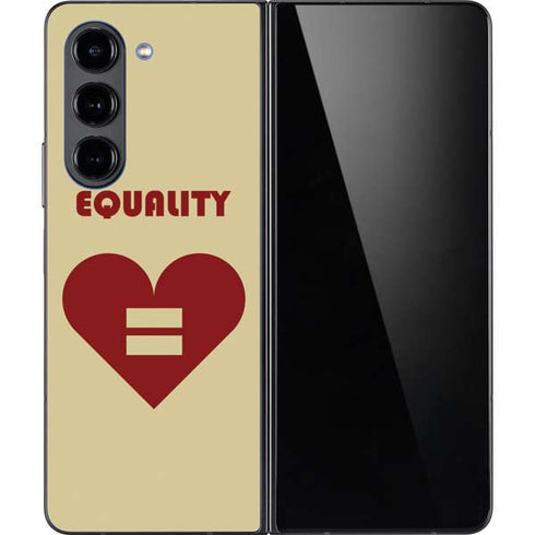 Equality Heart Galaxy Z Fold5 5G Skin