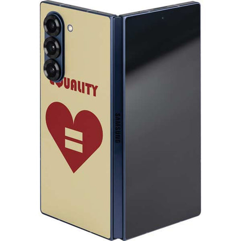 Equality Heart Galaxy Z Fold6 Skin