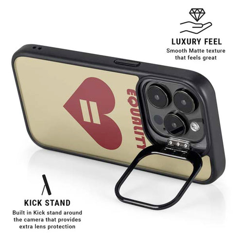 Equality Heart iPhone 14 Pro Max Kickstand Case