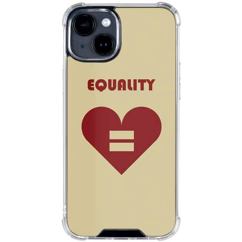 Equality Heart iPhone 15 Clear Case