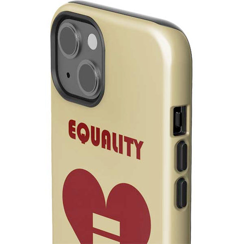 Equality Heart iPhone 15 Impact Case
