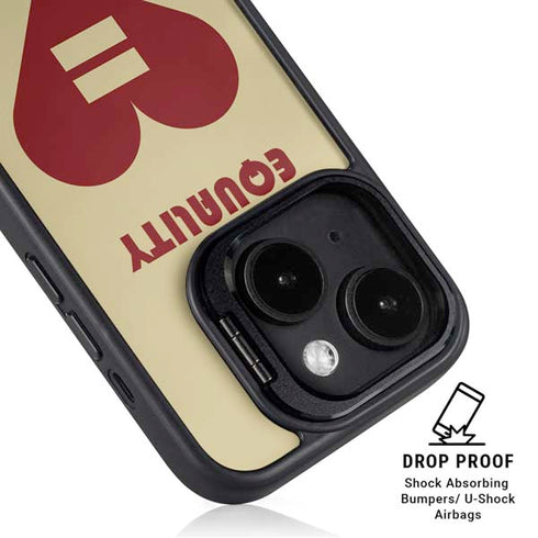 Equality Heart iPhone 15 Kickstand Case