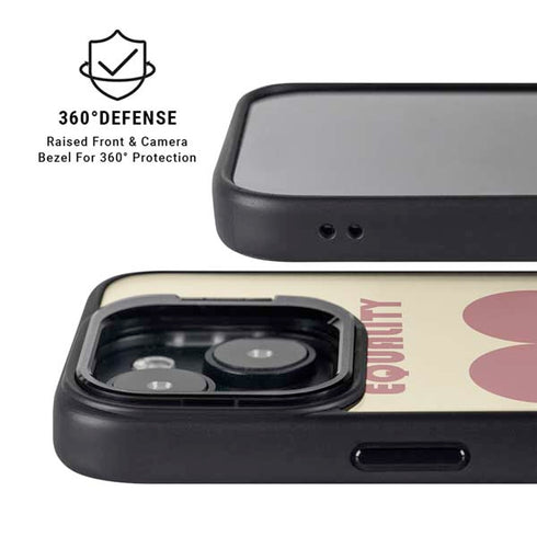 Equality Heart iPhone 15 Plus Kickstand Case