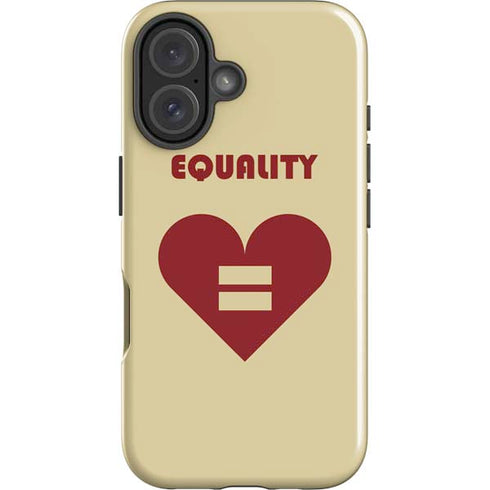 Equality Heart iPhone 16 Plus Impact Case