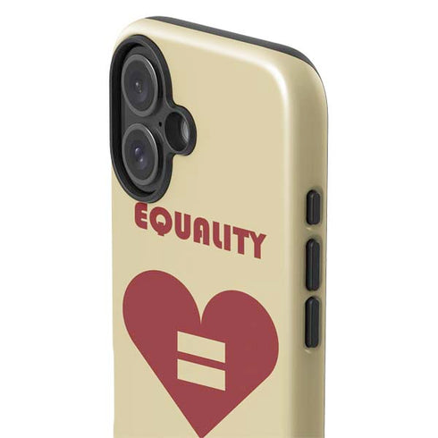Equality Heart iPhone 16 Plus Impact Case
