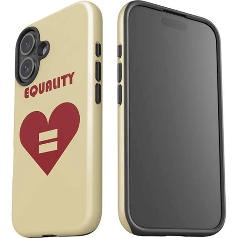 Equality Heart iPhone 16 Plus Impact Case