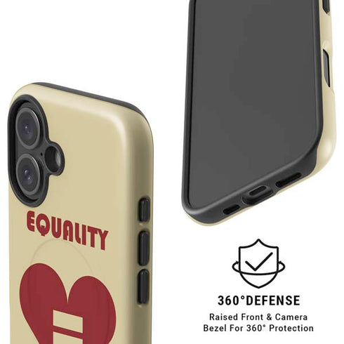 Equality Heart iPhone 16 Plus Magsafe Impact Case